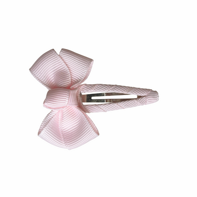 Haarspange mit Schleife in rosa