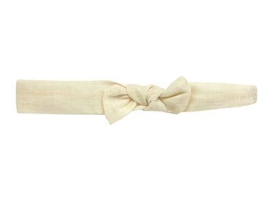 Weißes Haarband für Mädchen und Babys mit Schleife 